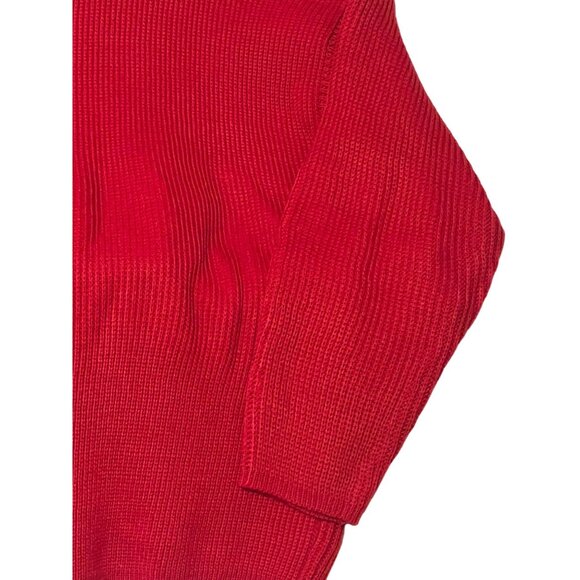 Vintage Red Turtleneck Sweater XL By Michael Carrie Long Sleeve Acrylic - Picture 9 of 15